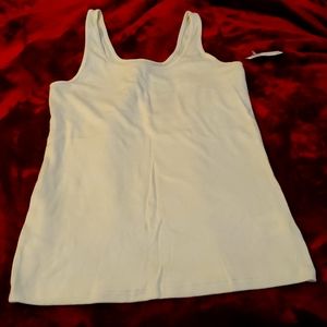 Old Navy tami tank top fitted large brand new with tag. Cream/off white color.